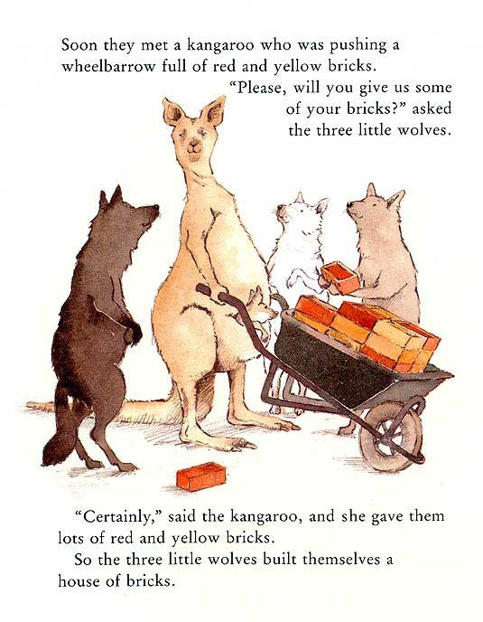 The Three Little Wolves and the Big Bad Pig(三只小狼和大坏猪) (03),绘本,绘本故事,绘本阅读,故事书,童书,图画书,课外阅读